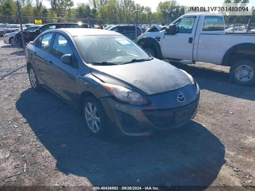 2011 Mazda 3 I VIN: JM1BL1VF3B1483094 Lot: 40436982