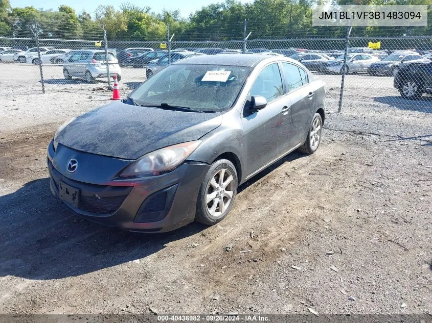 2011 Mazda 3 I VIN: JM1BL1VF3B1483094 Lot: 40436982