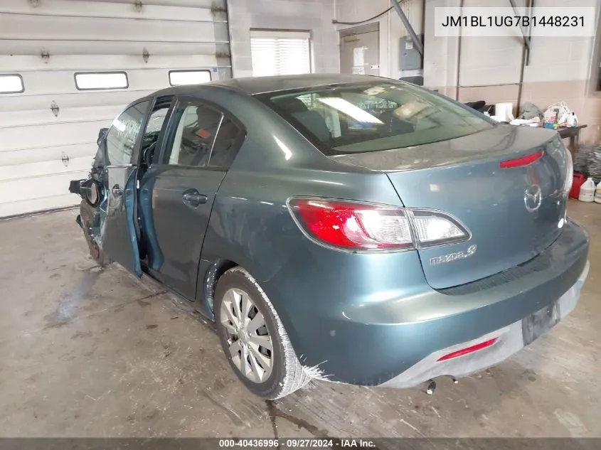 2011 Mazda Mazda3 I Sport VIN: JM1BL1UG7B1448231 Lot: 40436996