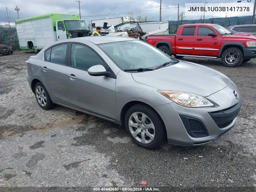 JM1BL1UG3B1417378 2011 Mazda Mazda3 I