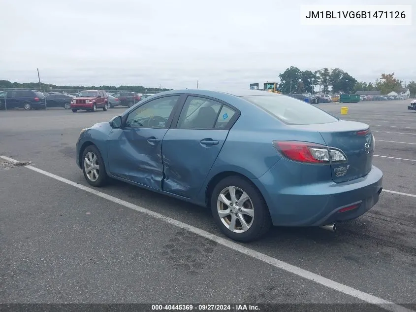 JM1BL1VG6B1471126 2011 Mazda Mazda3 I Touring