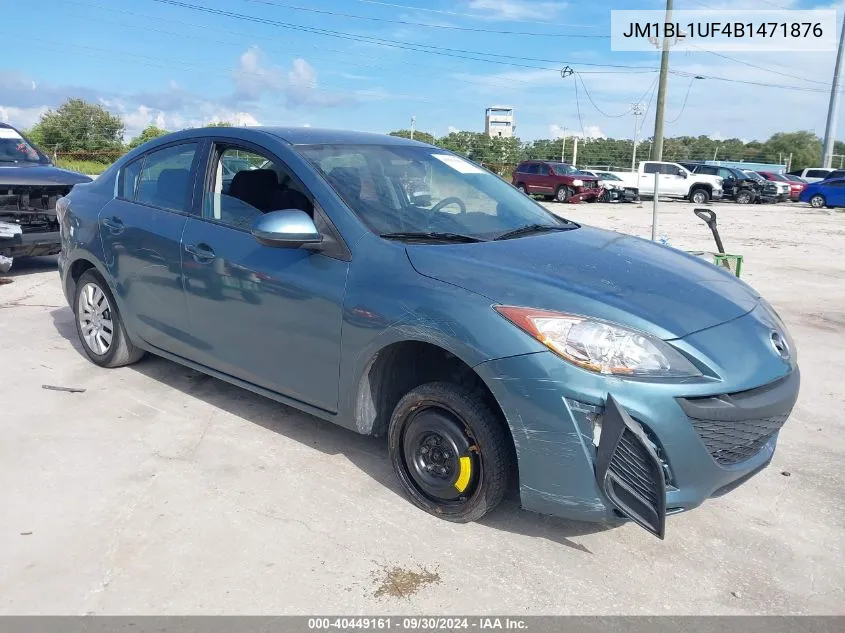 2011 Mazda Mazda3 I Sport VIN: JM1BL1UF4B1471876 Lot: 40449161