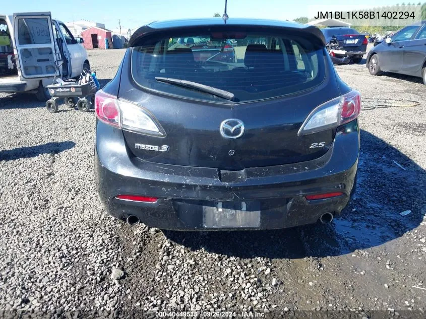 JM1BL1K58B1402294 2011 Mazda Mazda3 S Sport