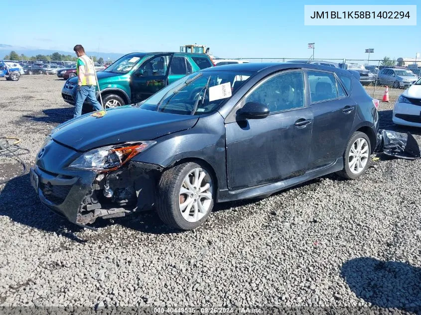 2011 Mazda Mazda3 S Sport VIN: JM1BL1K58B1402294 Lot: 40449535