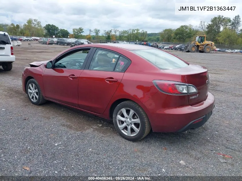 2011 Mazda Mazda3 I Touring VIN: JM1BL1VF2B1363447 Lot: 40456345