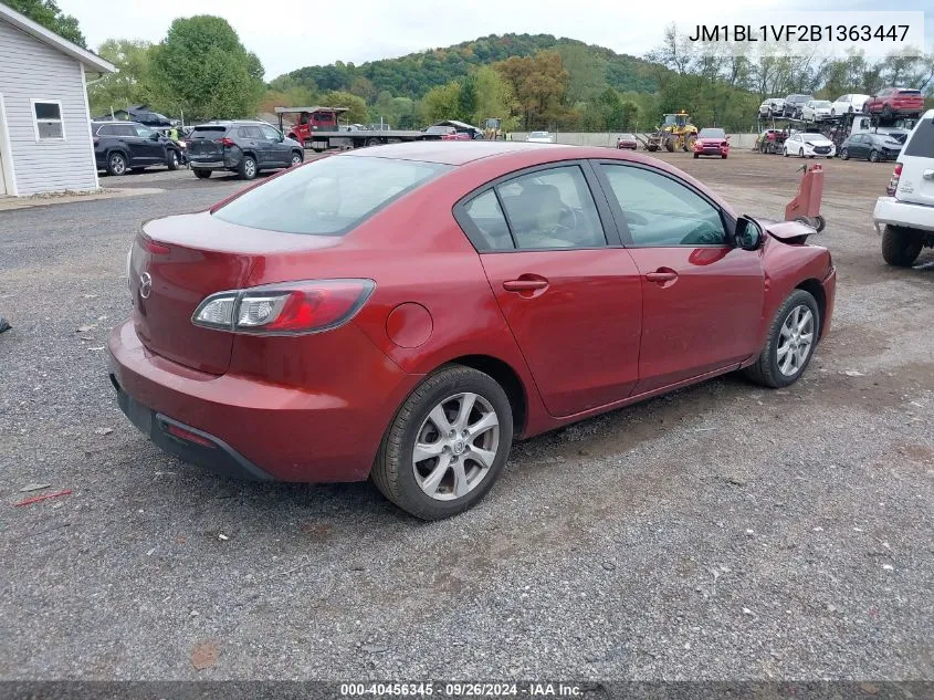 2011 Mazda Mazda3 I Touring VIN: JM1BL1VF2B1363447 Lot: 40456345