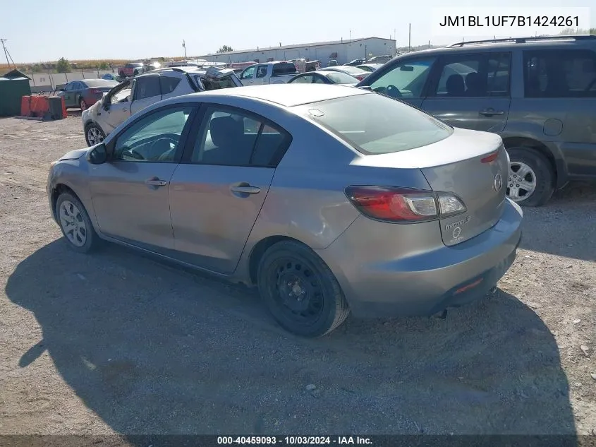 JM1BL1UF7B1424261 2011 Mazda Mazda3 I Sport