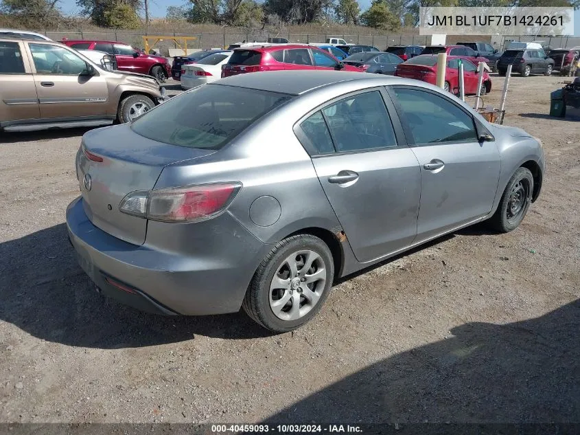 JM1BL1UF7B1424261 2011 Mazda Mazda3 I Sport