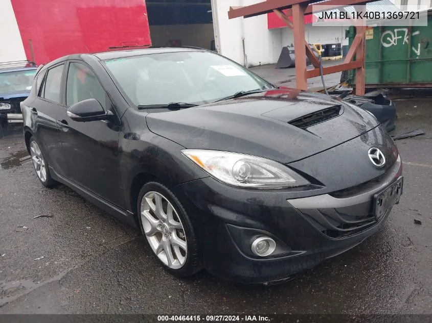 JM1BL1K40B1369721 2011 Mazda Mazdaspeed3 Sport