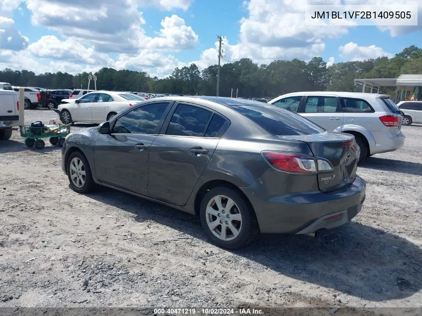 2011 Mazda Mazda3 I Touring VIN: JM1BL1VF2B1409505 Lot: 40471219