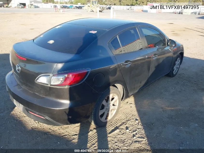 2011 Mazda Mazda3 I Touring VIN: JM1BL1VFXB1497395 Lot: 40474971