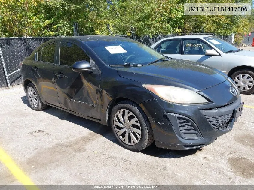 2011 Mazda Mazda3 I Sport VIN: JM1BL1UF1B1417306 Lot: 40494737