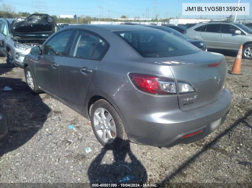 2011 Mazda Mazda3 I Touring VIN: JM1BL1VG5B1359241 Lot: 40501390