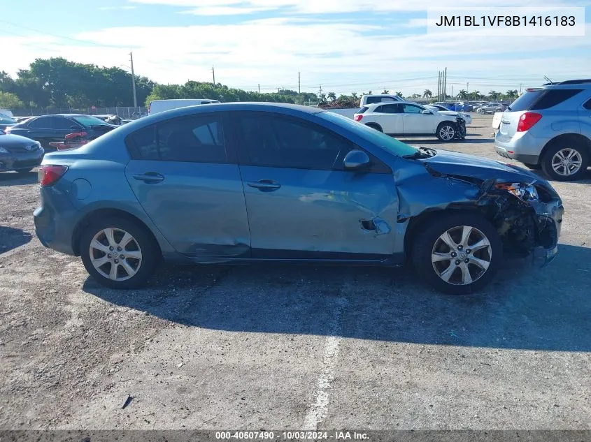 2011 Mazda Mazda3 I Touring VIN: JM1BL1VF8B1416183 Lot: 40507490