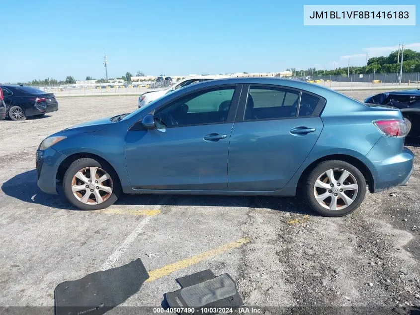 2011 Mazda Mazda3 I Touring VIN: JM1BL1VF8B1416183 Lot: 40507490