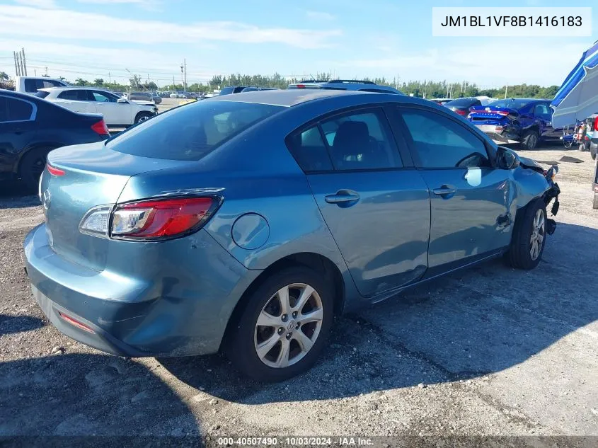 2011 Mazda Mazda3 I Touring VIN: JM1BL1VF8B1416183 Lot: 40507490