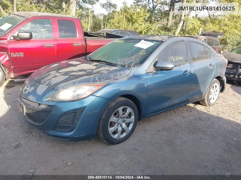 2011 Mazda Mazda3 I Sport VIN: JM1BL1UF4B1410625 Lot: 40510114