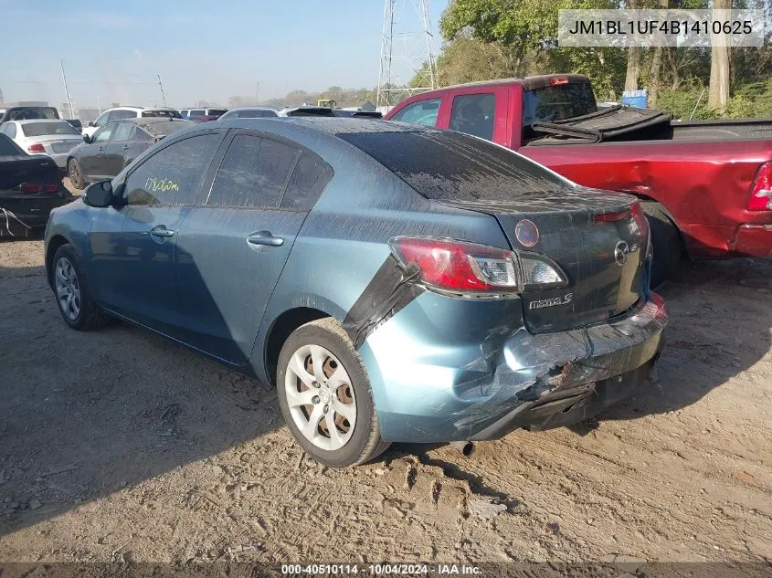 2011 Mazda Mazda3 I Sport VIN: JM1BL1UF4B1410625 Lot: 40510114