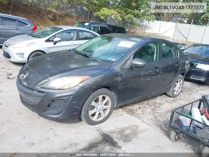 2011 Mazda Mazda3 I Touring VIN: JM1BL1VGXB1377377 Lot: 40530805