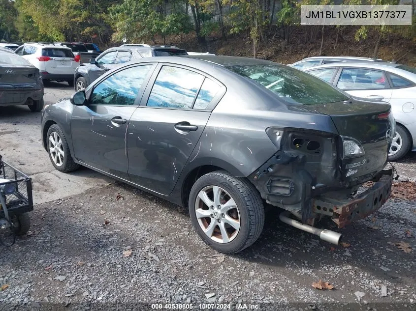 2011 Mazda Mazda3 I Touring VIN: JM1BL1VGXB1377377 Lot: 40530805