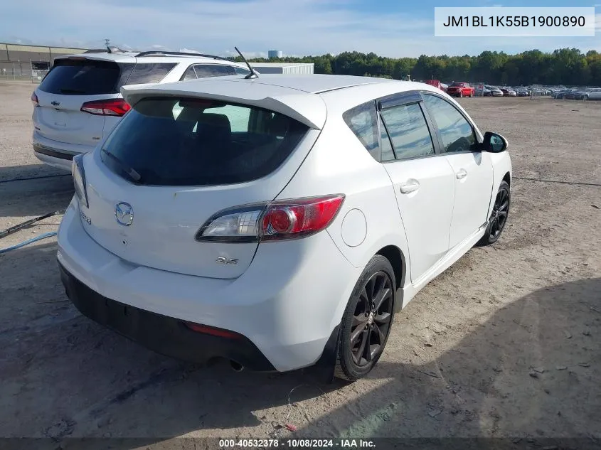 JM1BL1K55B1900890 2011 Mazda Mazda3 S