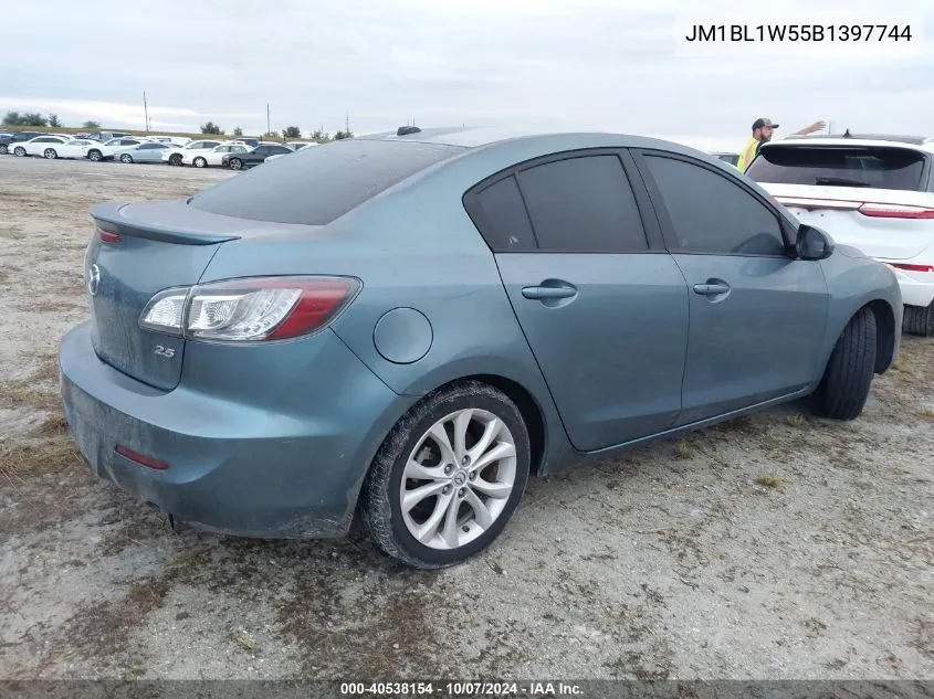 2011 Mazda 3 S VIN: JM1BL1W55B1397744 Lot: 40538154