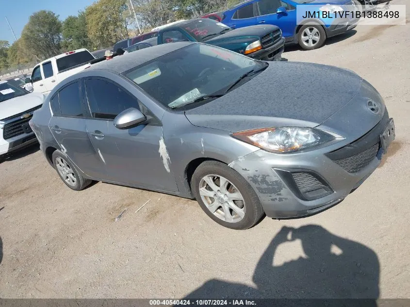 2011 Mazda Mazda3 I Touring VIN: JM1BL1VF1B1388498 Lot: 40540424