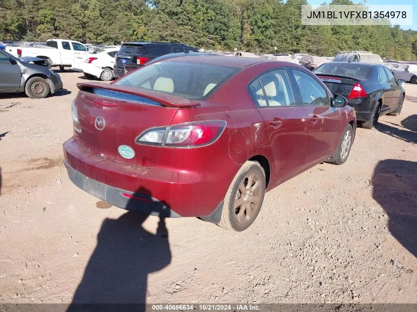 2011 Mazda Mazda3 I Touring VIN: JM1BL1VFXB1354978 Lot: 40656634