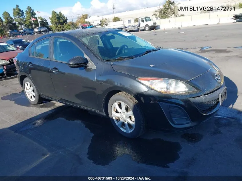 2011 Mazda Mazda3 I Touring VIN: JM1BL1VG2B1472791 Lot: 40731509