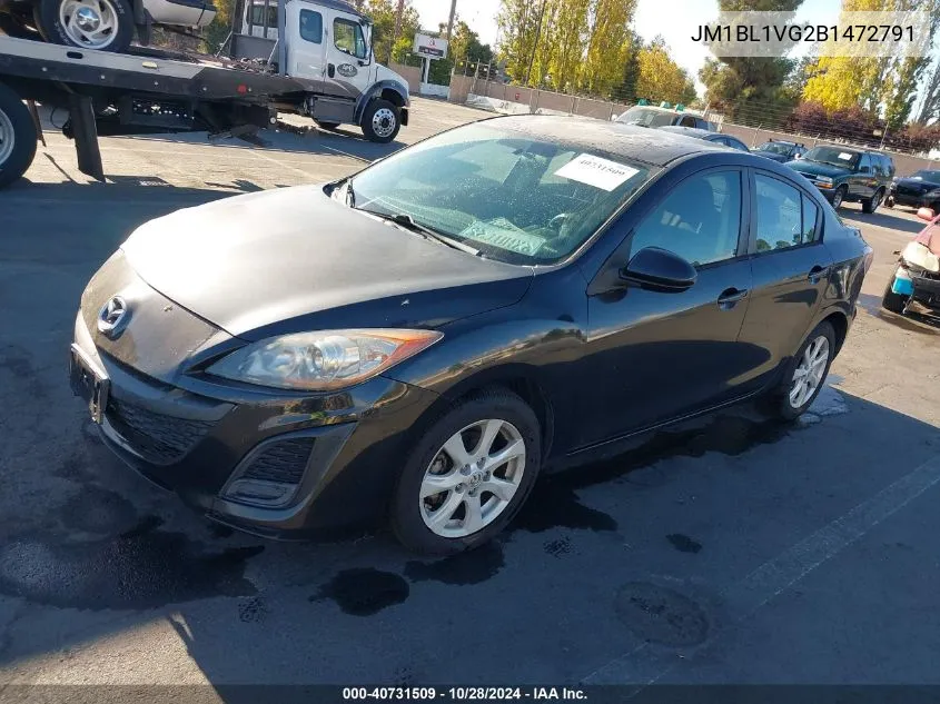 2011 Mazda Mazda3 I Touring VIN: JM1BL1VG2B1472791 Lot: 40731509