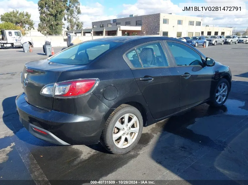 2011 Mazda Mazda3 I Touring VIN: JM1BL1VG2B1472791 Lot: 40731509