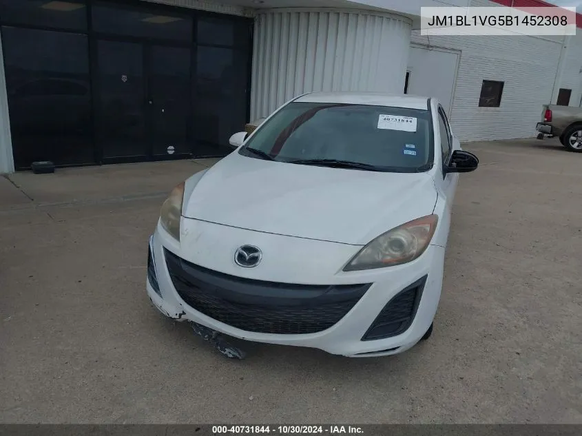 2011 Mazda Mazda3 I Touring VIN: JM1BL1VG5B1452308 Lot: 40731844