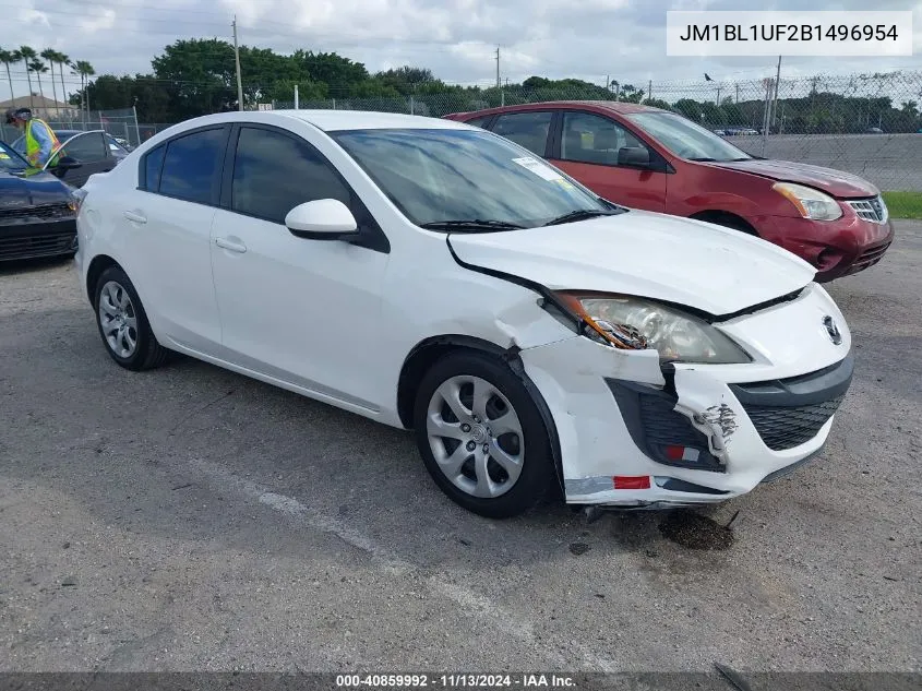 2011 Mazda Mazda3 I Sport VIN: JM1BL1UF2B1496954 Lot: 40859992