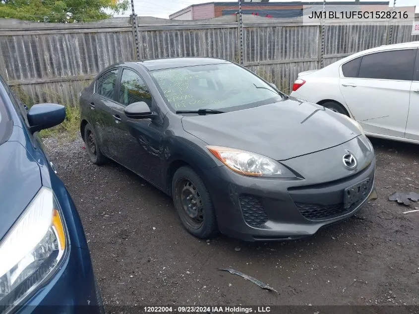 2012 Mazda Mazda3 VIN: JM1BL1UF5C1528216 Lot: 12022004