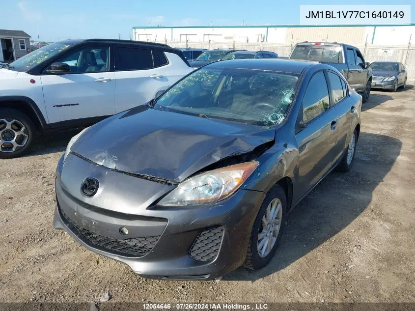 2012 Mazda Mazda3 VIN: JM1BL1V77C1640149 Lot: 12054646