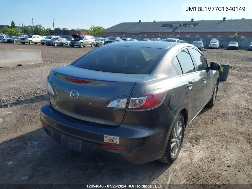 2012 Mazda Mazda3 VIN: JM1BL1V77C1640149 Lot: 12054646