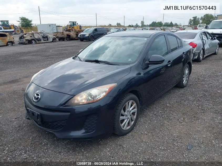 JM1BL1UF6C1570443 2012 Mazda Mazda3