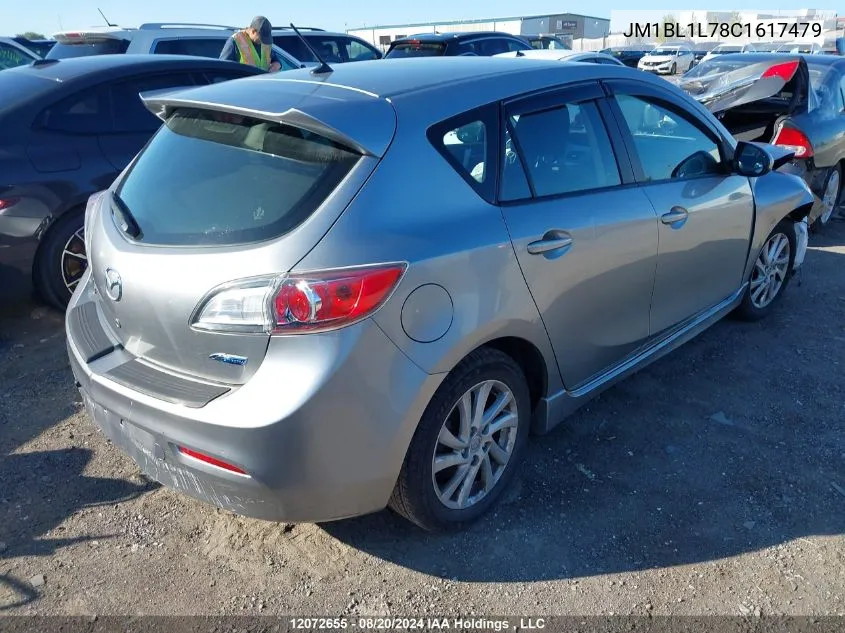 2012 Mazda Mazda3 VIN: JM1BL1L78C1617479 Lot: 12072655