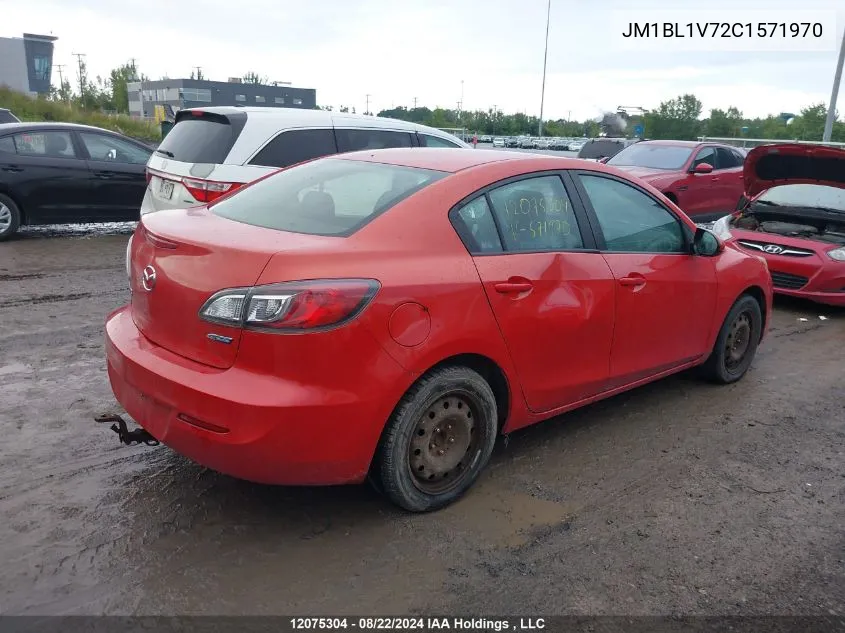 2012 Mazda Mazda3 VIN: JM1BL1V72C1571970 Lot: 12075304