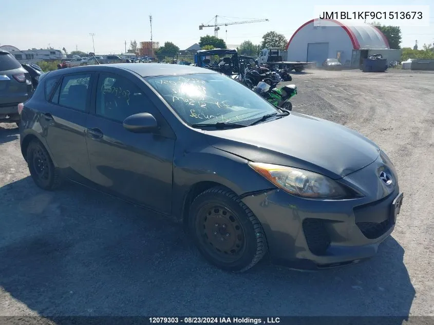 JM1BL1KF9C1513673 2012 Mazda 3 I