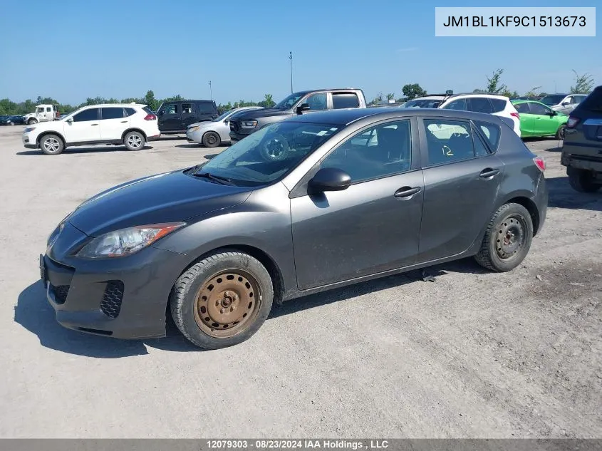 JM1BL1KF9C1513673 2012 Mazda 3 I