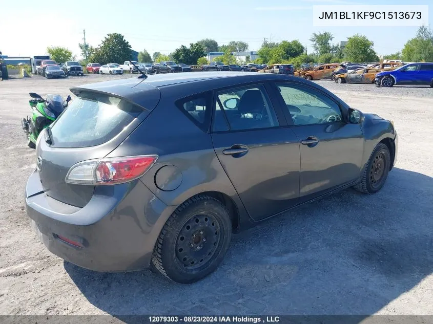 JM1BL1KF9C1513673 2012 Mazda 3 I