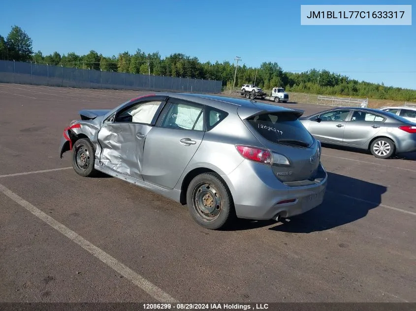 2012 Mazda Mazda3 VIN: JM1BL1L77C1633317 Lot: 12086299