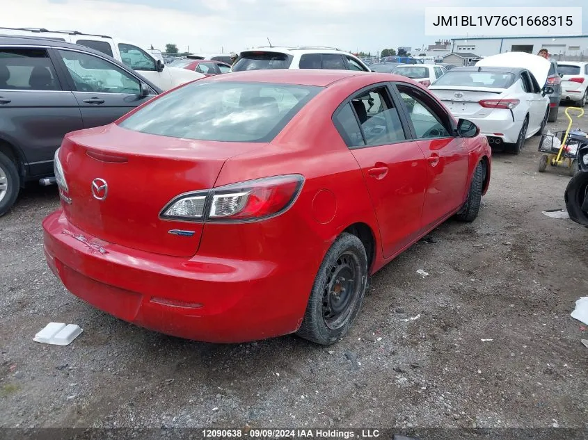 JM1BL1V76C1668315 2012 Mazda 3 I