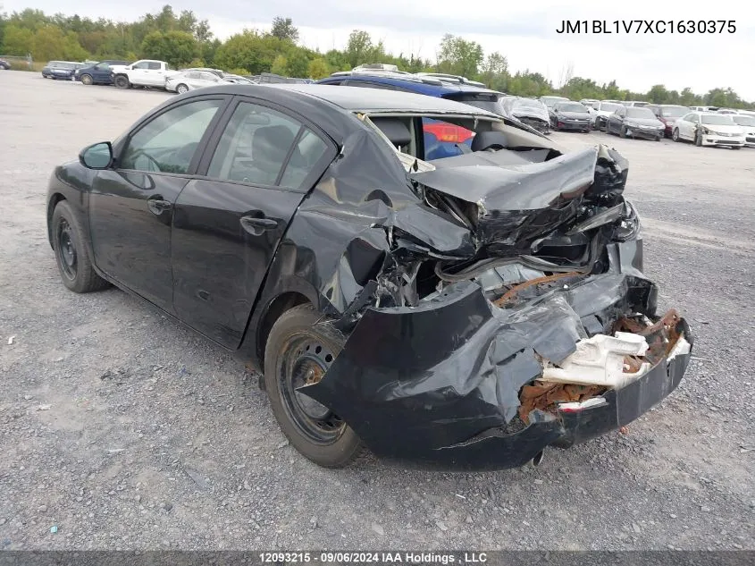 2012 Mazda Mazda3 VIN: JM1BL1V7XC1630375 Lot: 12093215