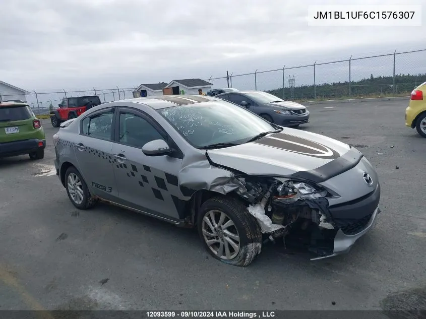 2012 Mazda Mazda3 VIN: JM1BL1UF6C1576307 Lot: 12093599