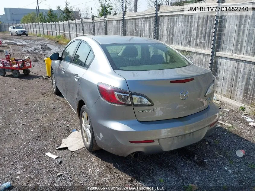 2012 Mazda Mazda3 VIN: JM1BL1V77C1652740 Lot: 12096866