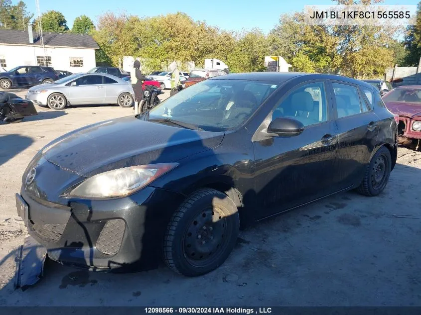 2012 Mazda Mazda3 VIN: JM1BL1KF8C1565585 Lot: 12098566