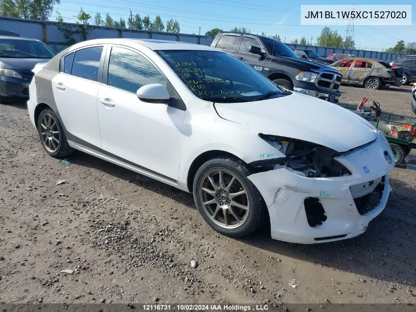 JM1BL1W5XC1527020 2012 Mazda Mazda3