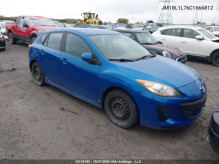 2012 Mazda 3 I VIN: JM1BL1L76C1666812 Lot: 12118183